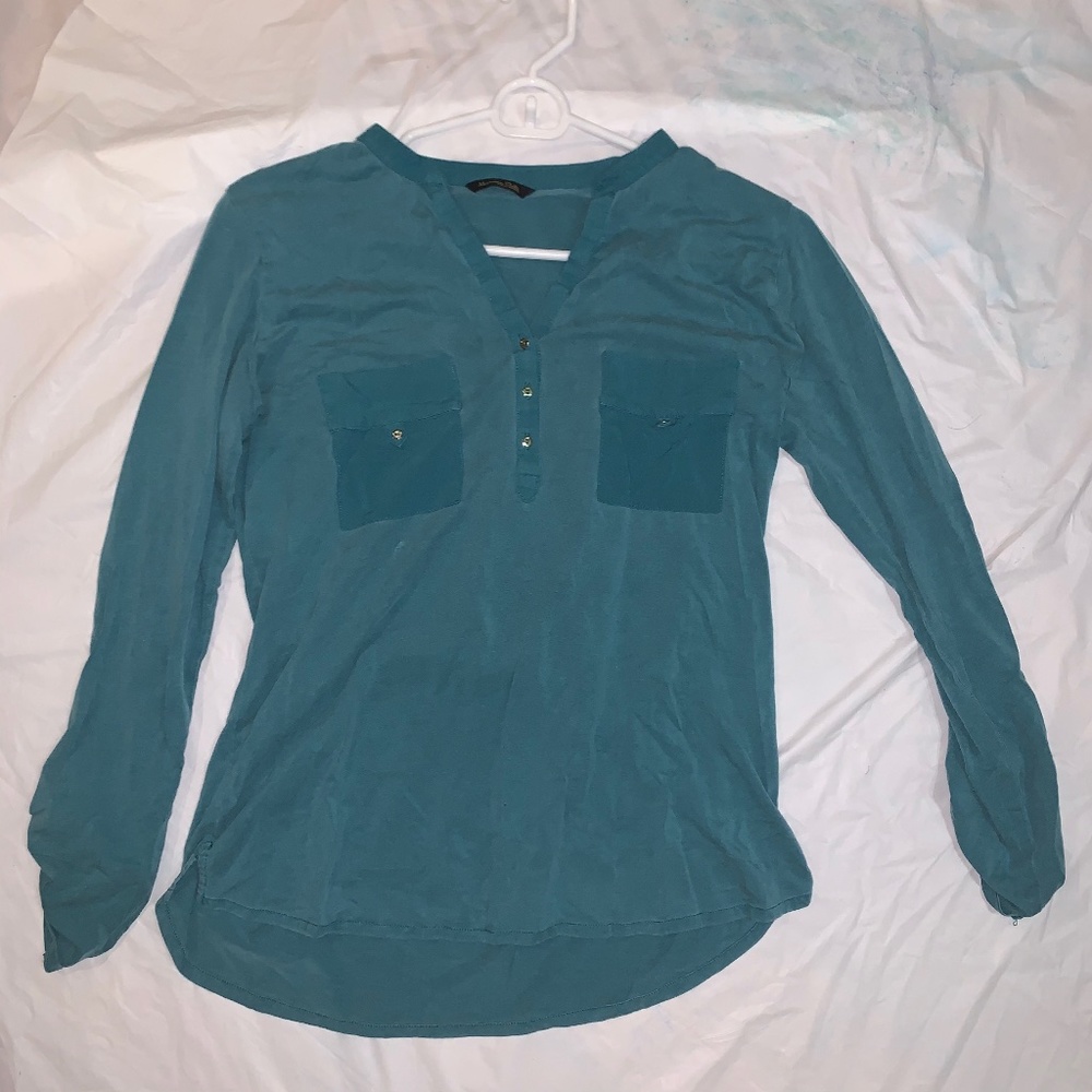 Massimo Tutti Long sleeved Blue Shirt with buttons